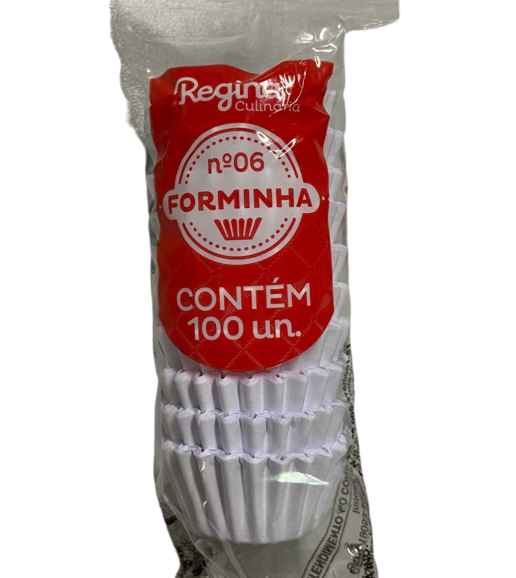4975 - FORMINHA N 6 PAPEL BRANCA 100un - REGINA