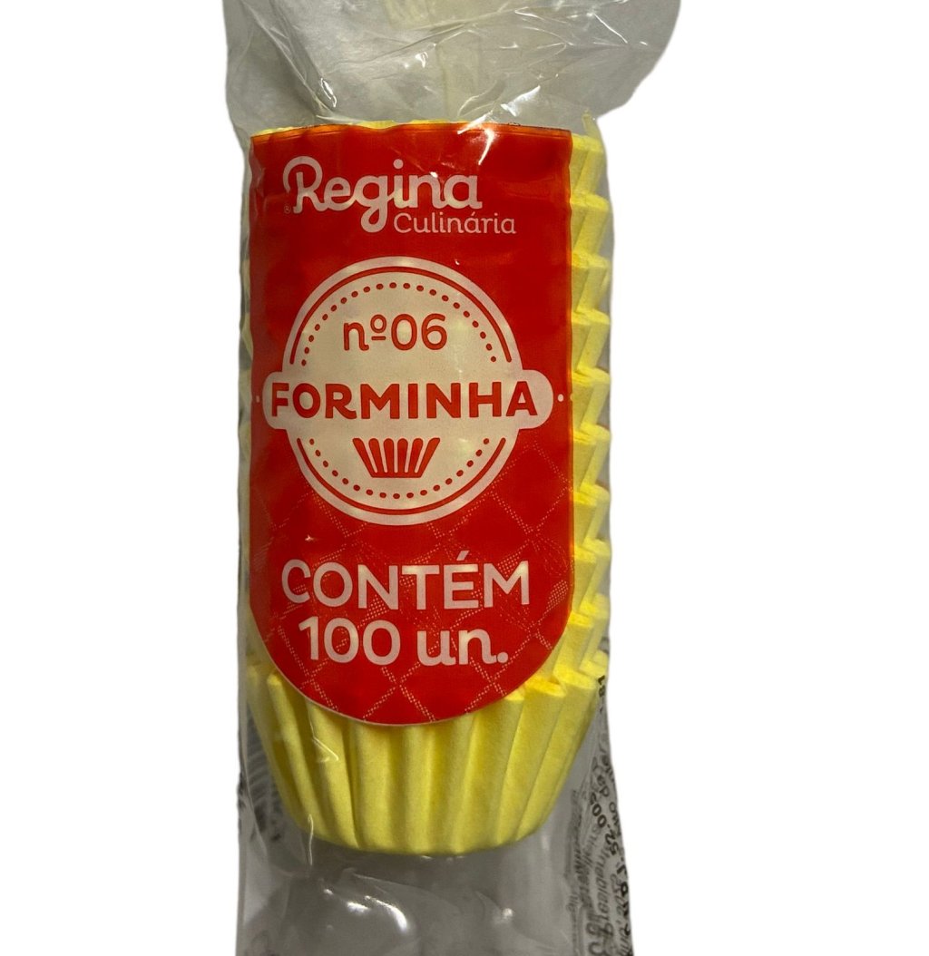 4974 - FORMINHA N 6 PAPEL AMARELA 100un - REGINA