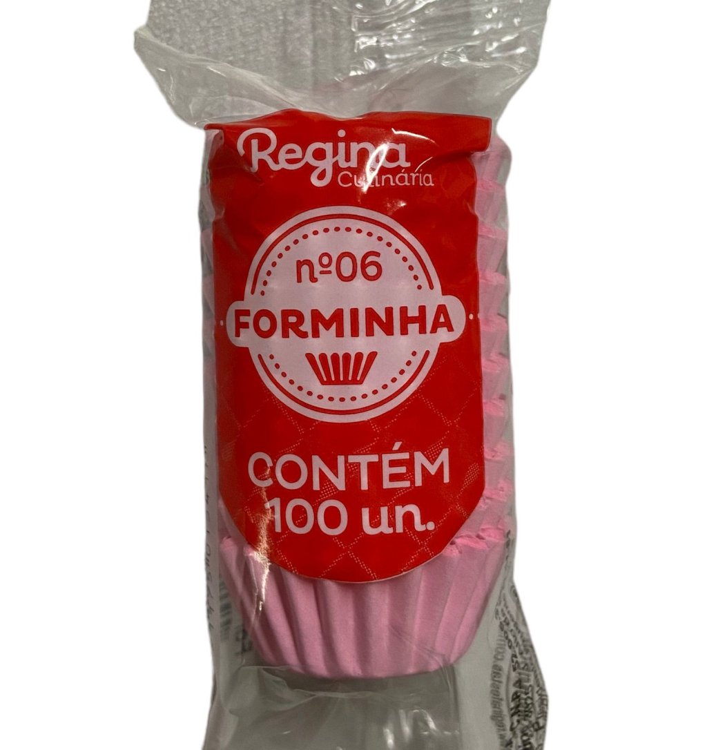 4943 - FORMINHA N 6 PAPEL ROSA 100un - REGINA