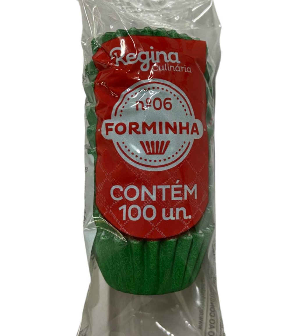 4978 - FORMINHA N 6 PAPEL COLORS VERDE ESCURA 100un - REGINA