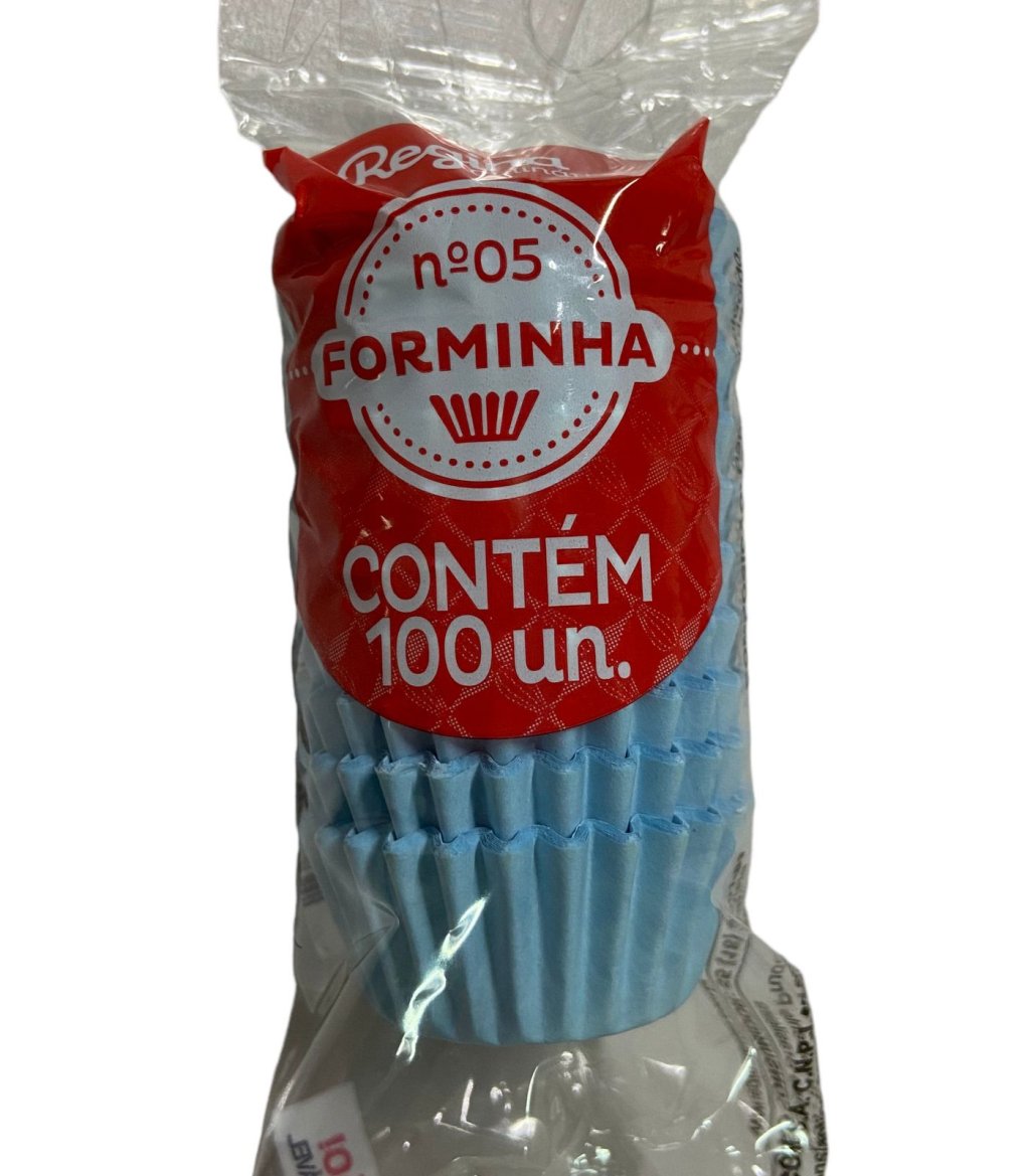 4967 - FORMINHA N 5 PAPEL AZUL 100un - REGINA