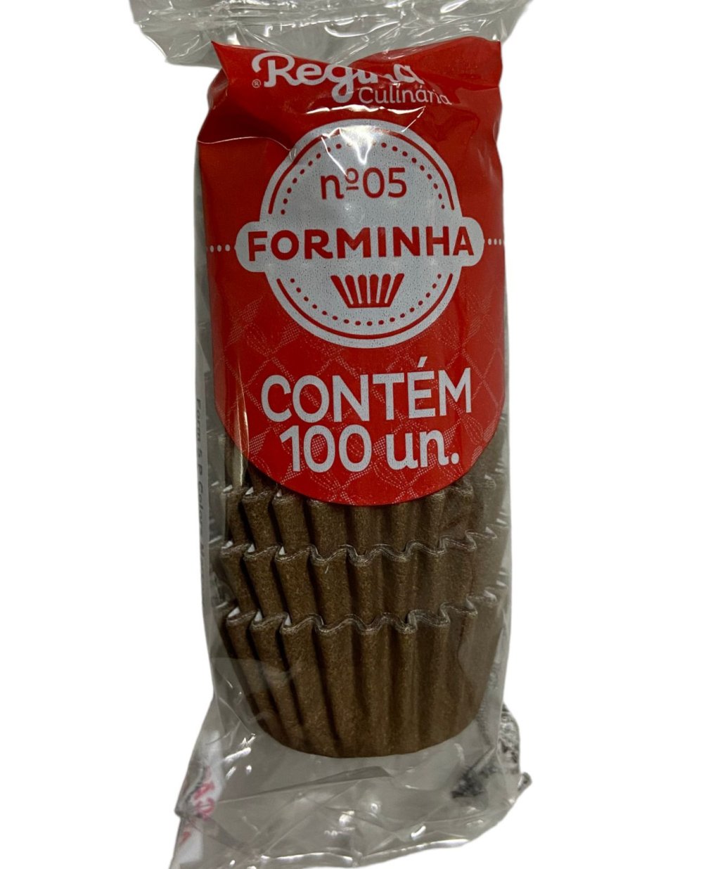 4970 - FORMINHA N 5 PAPEL COLORS MARROM 100un - REGINA