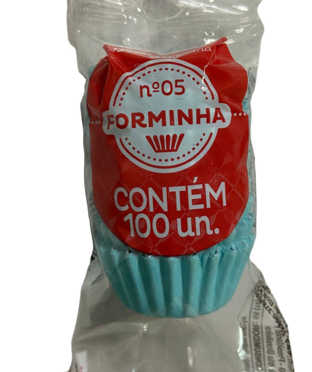 4968 - FORMINHA N 5 PAPEL COLORS AZUL BEBE 100un - REGINA