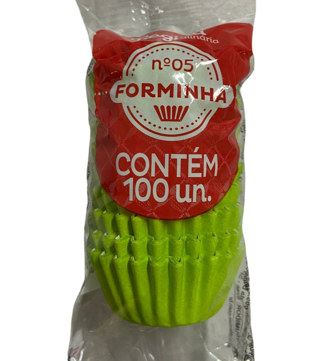 4935 - FORMINHA N 5 PAPEL COLORS VERDE LIMAO 100un - REGINA