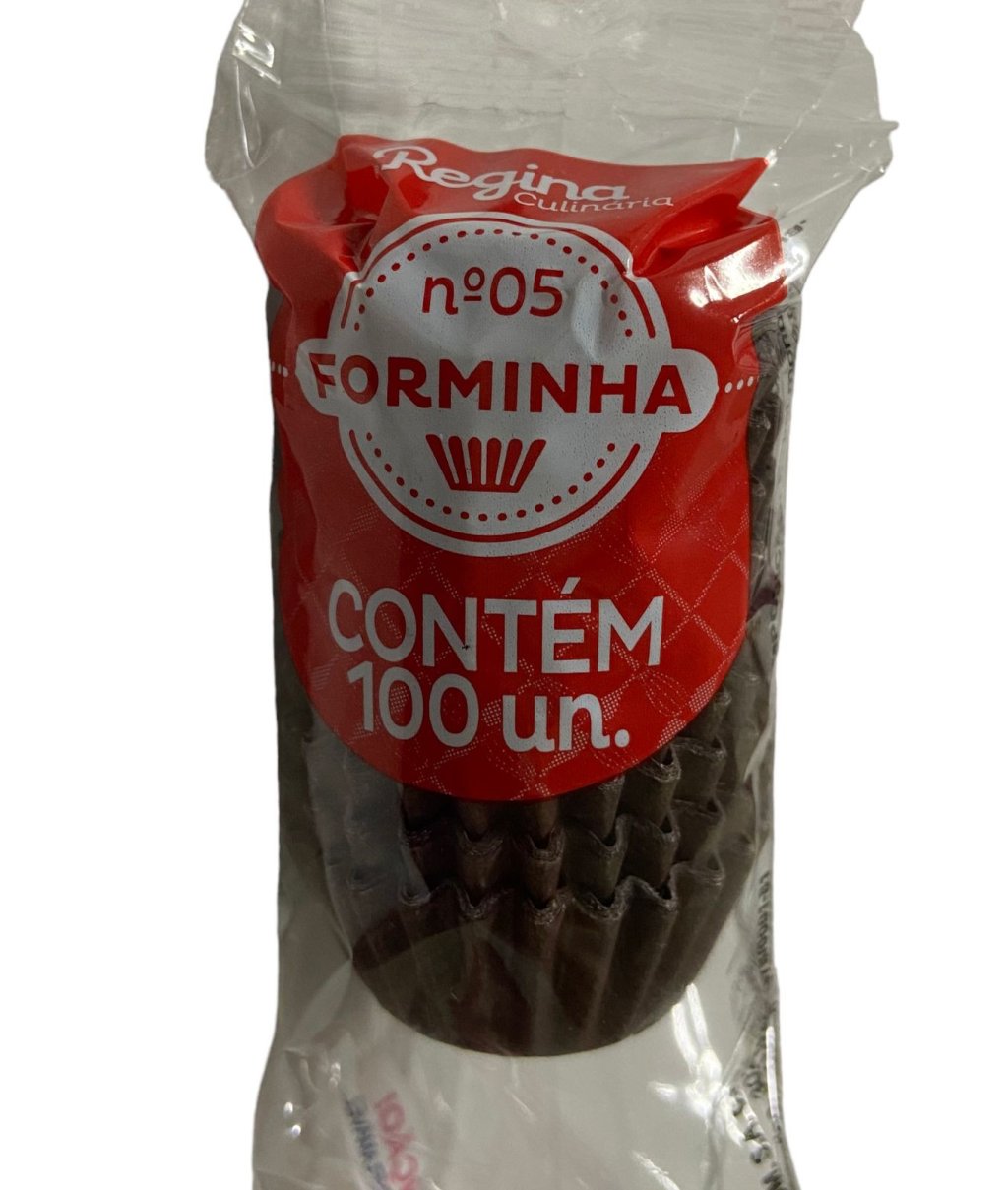 4907 - FORMINHA N 5 GOURMET MARROM 100un - REGINA