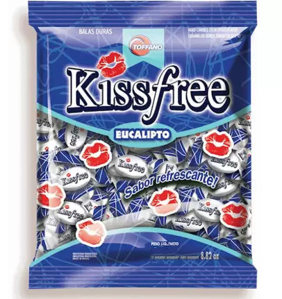 5044 - BALA KISS FREE EUCALIPTO 500g - TOFFANO