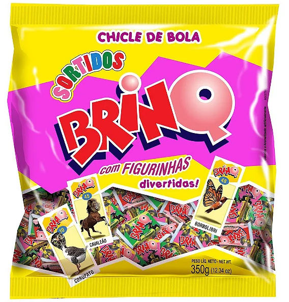5056 - CHICLE BOLA BRINQ BICHOS SORTIDO 350g - TOFFANO