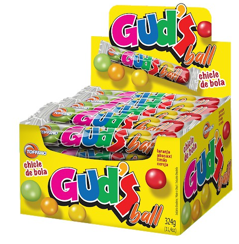 5060 - CHICLE DRAGEADO GUDS BALL 324g - TOFFANO