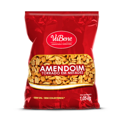 5103 - AMENDOIM TORRADO EM METADES 1,05KG - VABENE