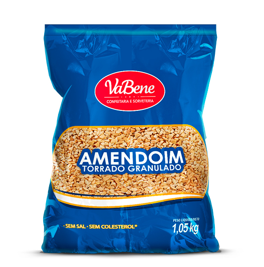 3191 - AMENDOIM TORRADO GRANULADO 1,05kg - VABENE
