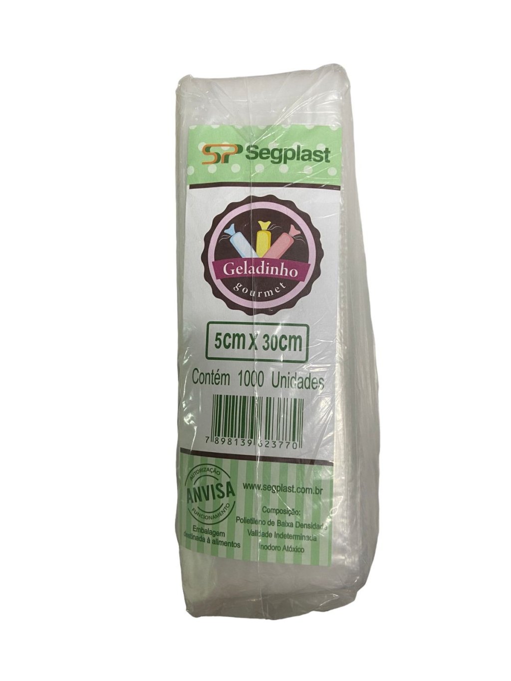 5102 - SACO DINDIN GOURMET 5X30/100 C/1.000un - SEGPLAST