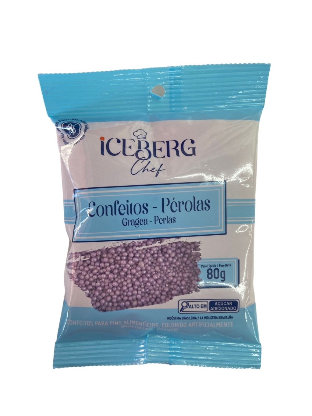5137 - CONFEITO PEROLADO LILAS 80g - ICEBERG