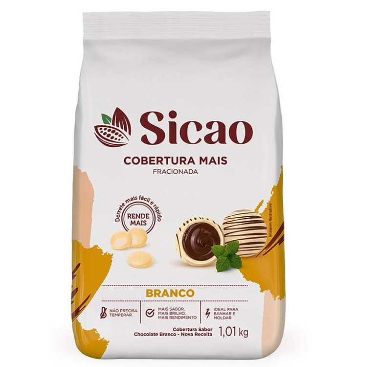 5156 - COBERTURA GOTAS BRANCO MAIS 1,01kg - SICAO