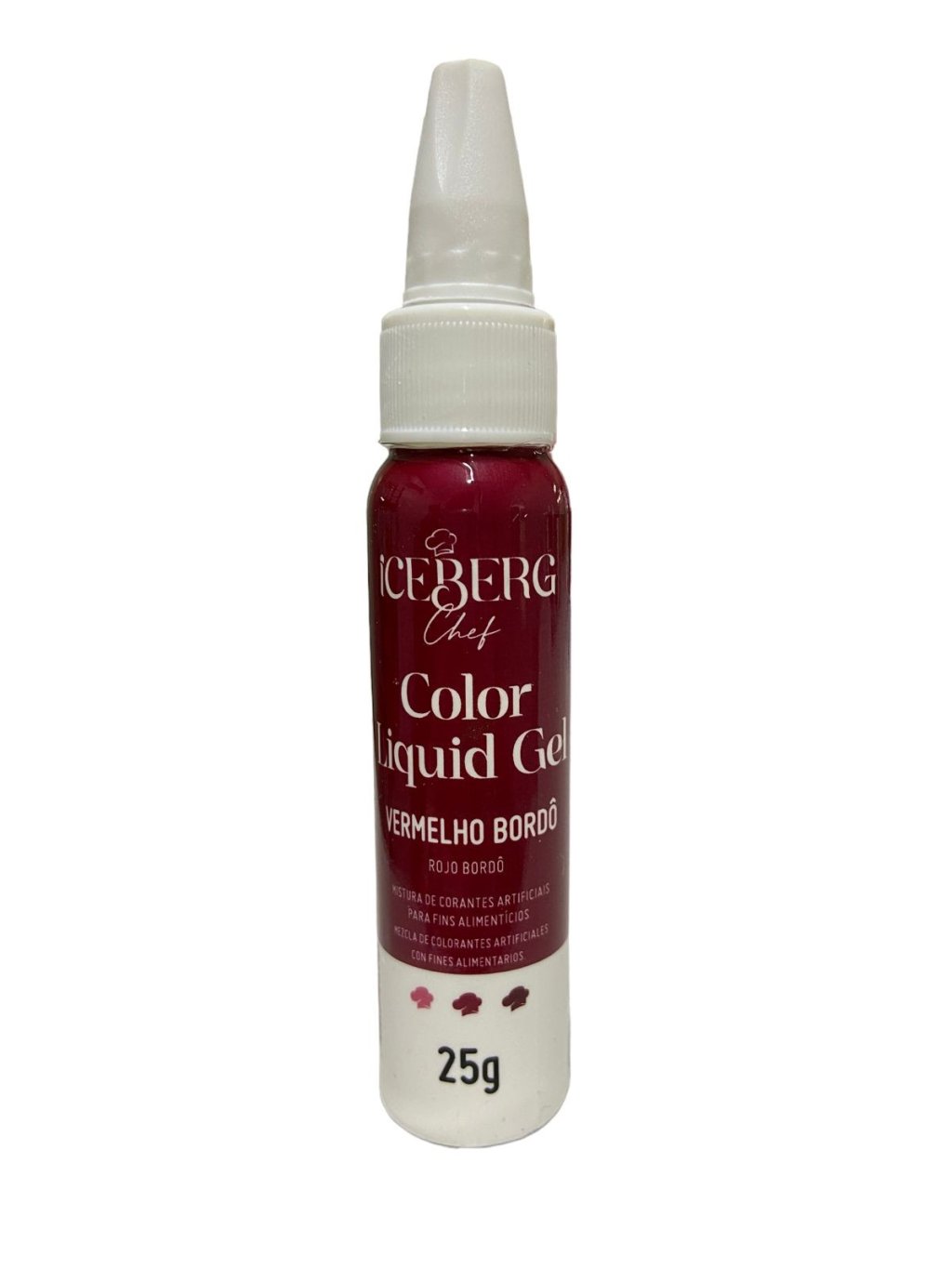 5146 - COLOR LIQUID GEL VERMELHO BORDO 25g - ICEBERG