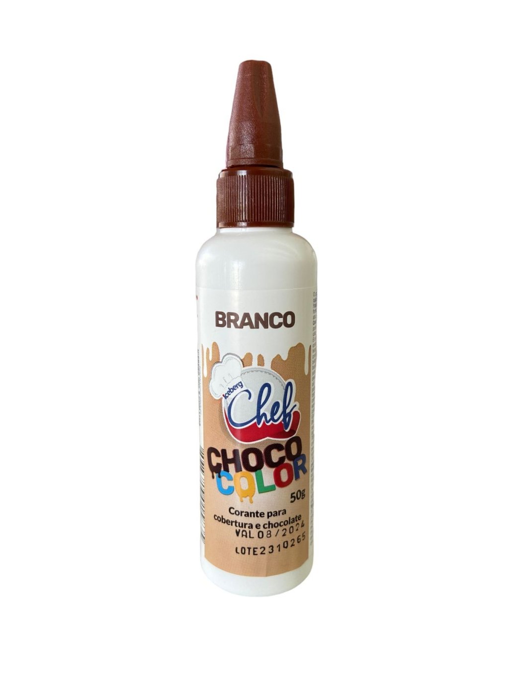 2227 - CORANTE PARA COBERTURA E CHOCOLATE CHOCO COLOR BRANCO 50g - ICEBERG