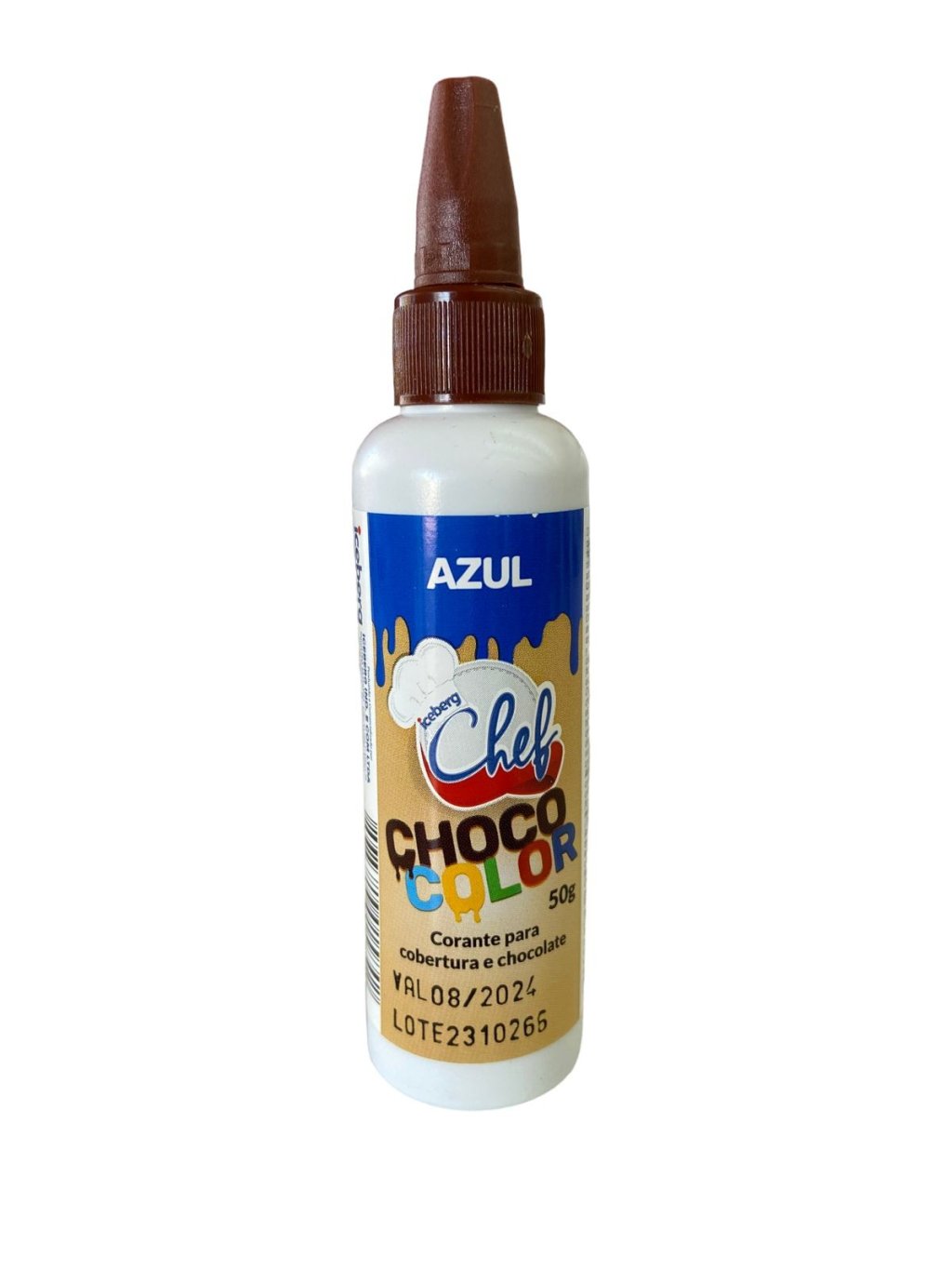 2229 - CORANTE PARA COBERTURA E CHOCOLATE CHOCO COLOR AZUL 50g - ICEBERG
