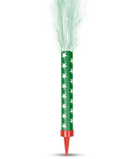 5181 - VELA VULCAO ESTRELADA VERDE - PLAC