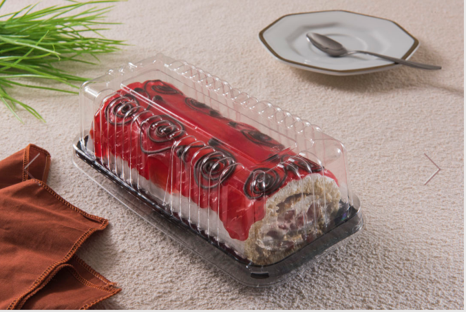 4642 - EMBALAGEM G64M TORTA/BOLO MINI FATIA MILLENIUM  0,40kg  PRETA PET - GALVANOTEK