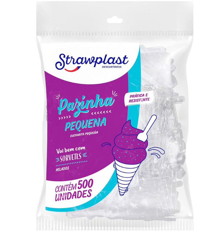 5266 - PAZINHA PEQUENA CRISTAL C/500un PSC-917 - STRAWPLAST