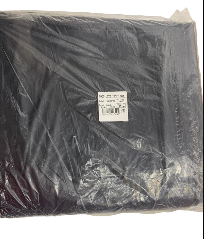 5170 - SACO DE LIXO 100lts (90x110x15) 1KG - DAYANAPLAST