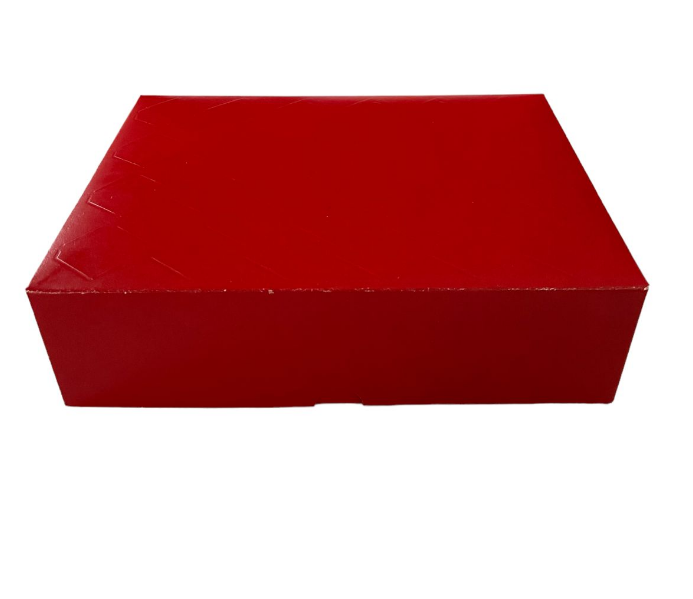 1512 - CAIXA RETANGULAR TAMPA/FUNDO RELEVO VERMELHO P 17x13,5x4,5 - PC/CROMUS