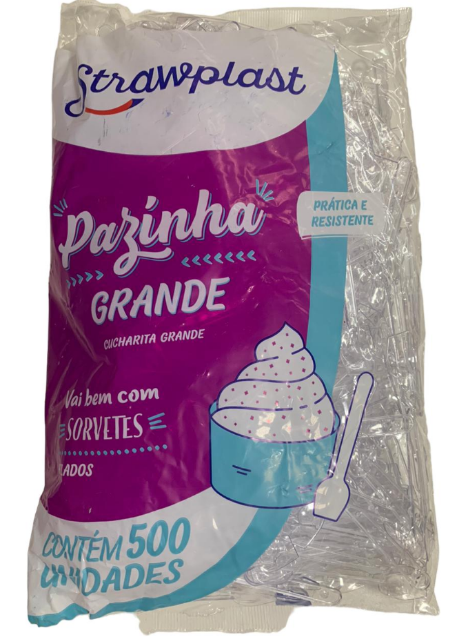 5265 - PAZINHA GRANDE CRISTAL C/500un PSC-909 - STRAWPLAST