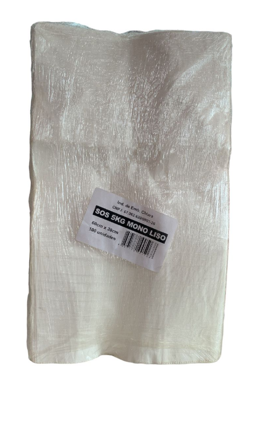 5360 - SACO DELIVERY SOS BRANCO LISO 5KG C/100un - CHIARA