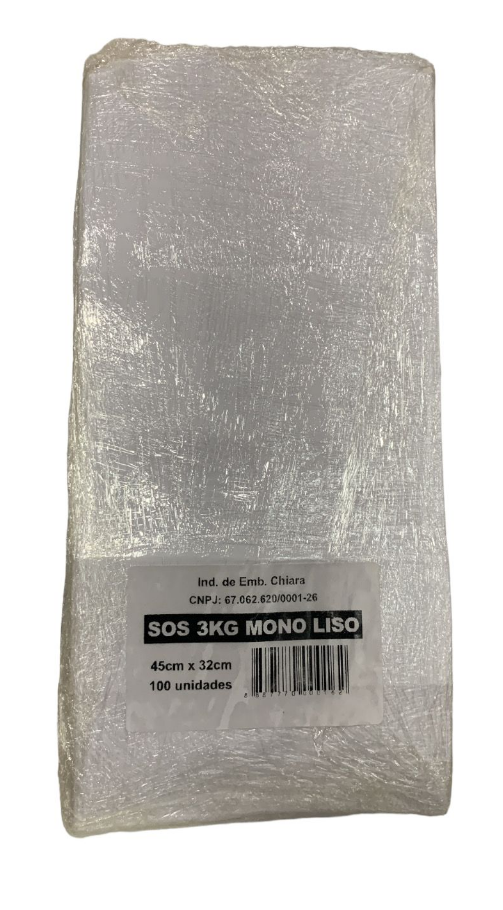 5359 - SACO DELIVERY SOS BRANCO LISO 3KG C/100un - CHIARA