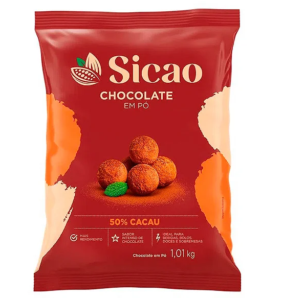 2422 - CHOCOLATE EM PÓ 50% SICAO 1kg - SICAO
