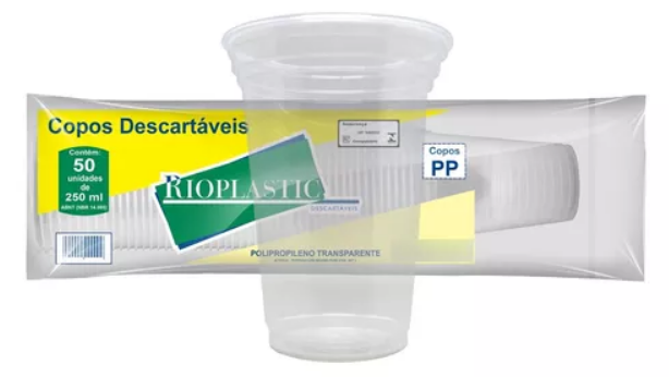 2627 - COPO 250 ml POST MIX C/50un - RIOPLASTIC 