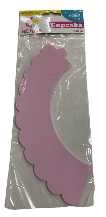 3617 - SAIA CUPCAKE ROSA C/12un - NC TOYS
