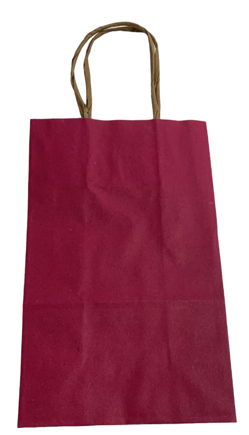 5444 - SACOLA PAPEL KRAFT ROSA 18X09X24 - LELU