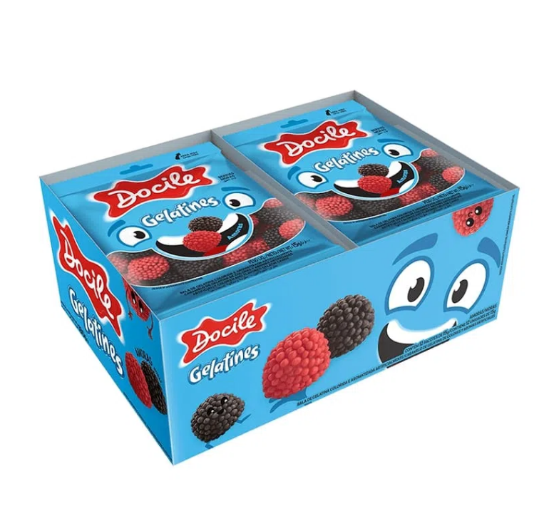 5341 - GOMA GELATINA MINI AMORA DP 24X15g - DOCILE 