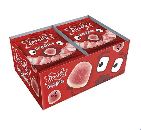 5340 - GOMA GELATINA MINI BEIJO DP 12X15g - DOCILE 