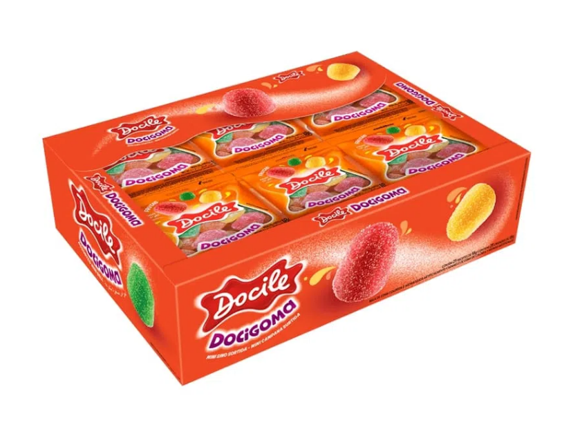 5352 - GOMA MINI SINO SORTIDO DP 24X18g - DOCILE 