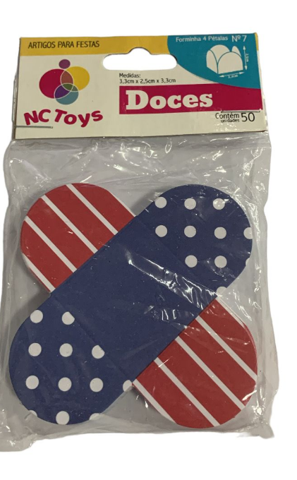 5485 - FORMA 4 PETALA MARINHEIRO C/50un - NC TOYS