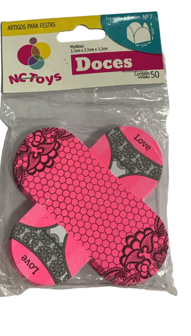 5480 - FROAM 4 PETALA CHA LINGERIE C/50un - NC TOYS 