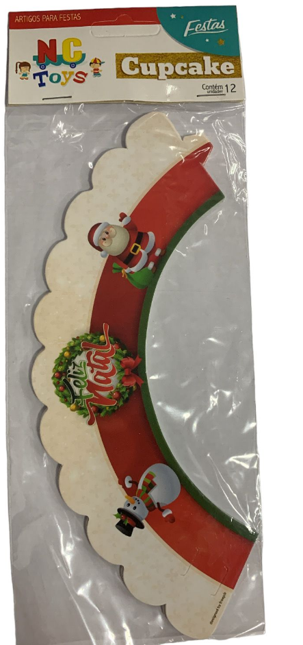 5486 - SAIA CUPCAKE NATAL C/12un - NC TOYS 