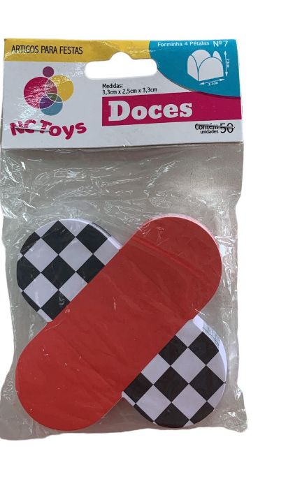 5479 - FORMA 4 PETALA CARROS C/50un - NC TOYS 