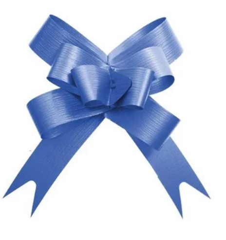 5455 - LAÇO PRONTO LISO AZUL 18mm C/10un - CROMUS 