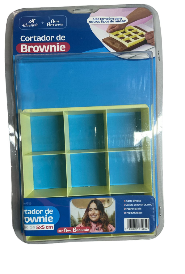 5500 -CORTADOR DE BROWNIE 5x5cm - BLUE STAR