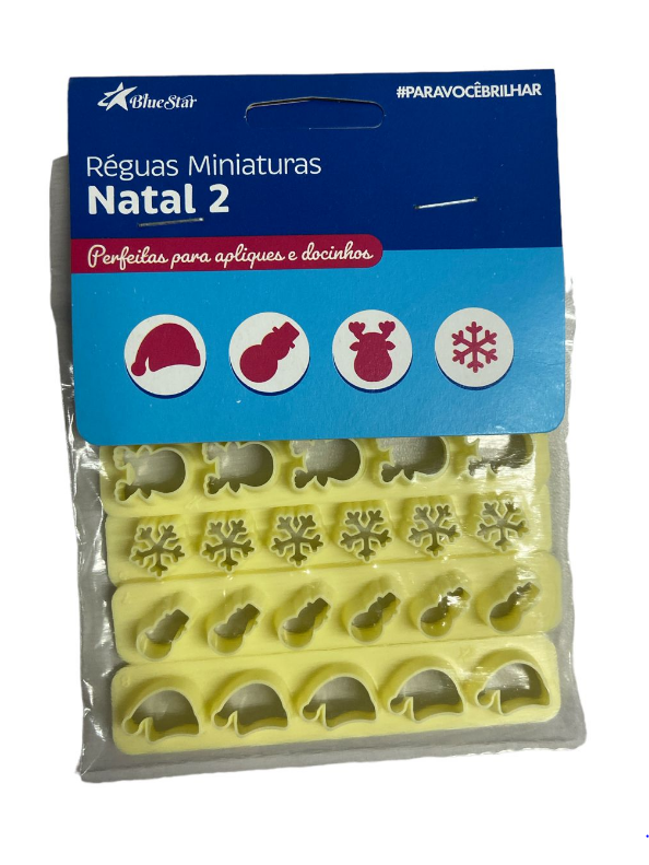 5507 - CORTADOR KIT REGUAS MINIATURAS NATAL 2 - BLUE STAR
