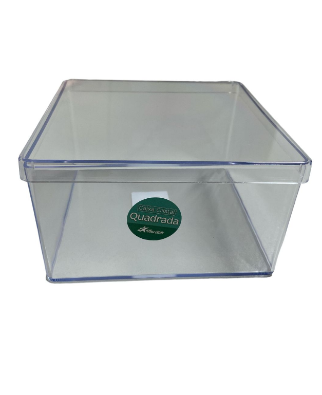 5505 - CAKE BOX QUADRADA C/ TAMPA 1,5lts - BLUE STAR