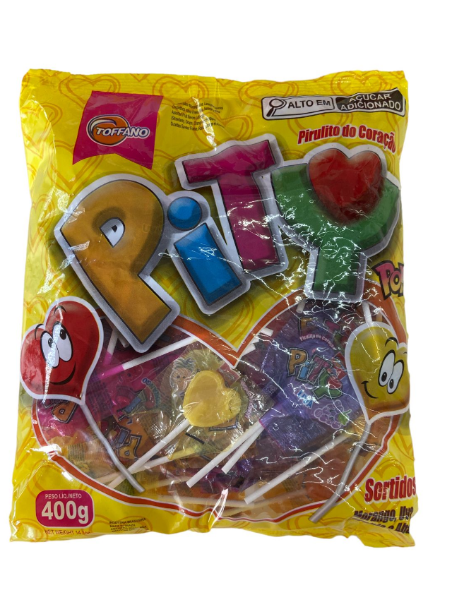 5325 - PIRULITO PITY FRUTAS 400g - TOFFANO 