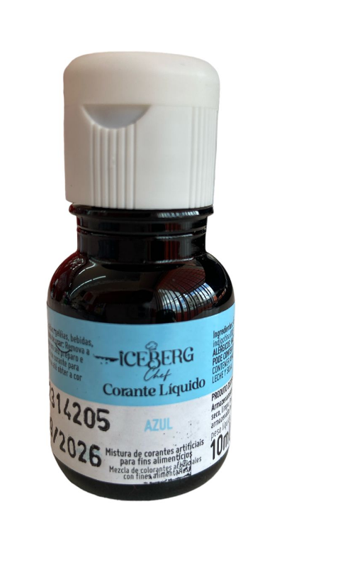 4870 - CORANTE LIQUIDO AZUL 10ml - ICEBERG