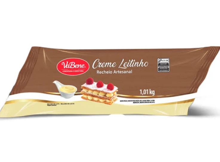 3193 - RECHEIO ARTESANAL CREME LEITININHO 1,01kg - VABENE 