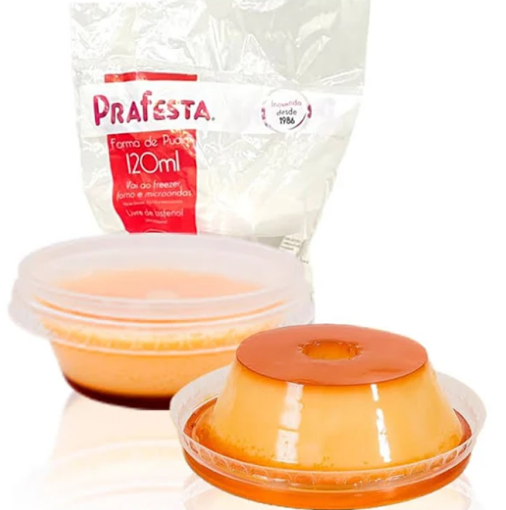 5597 - FORMA PUDIM 120ml C/SB TP C/12un - PRAFESTA