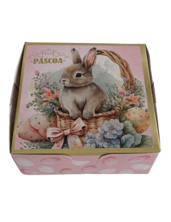 5625 - CAIXA PARA 4 BRIGADEIRO PETALA ROSA 8,5x8,5x3,5 - PC/CROMUS