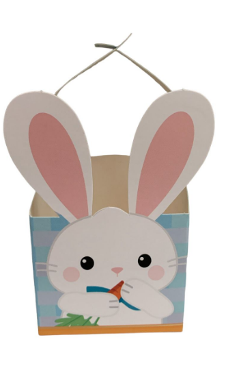 5633 - CESTINHA C/ALCA DOCURA DE PASCOA AZUL 7,4x7,4x7,8 - PC/CROMUS