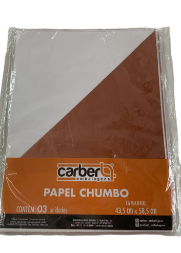 4256 - PAPEL CHUMBO ROSE GOLD 43,5x58,5 PT C/3un - PC/CROMUS